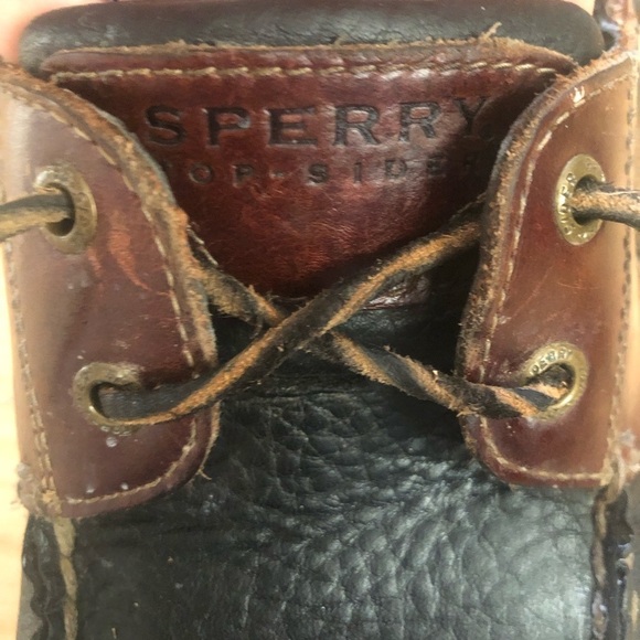 Sperry Men's Brown Leather Boat Mako Collection Shoes Size 10.5 - Picture 9 of 10
